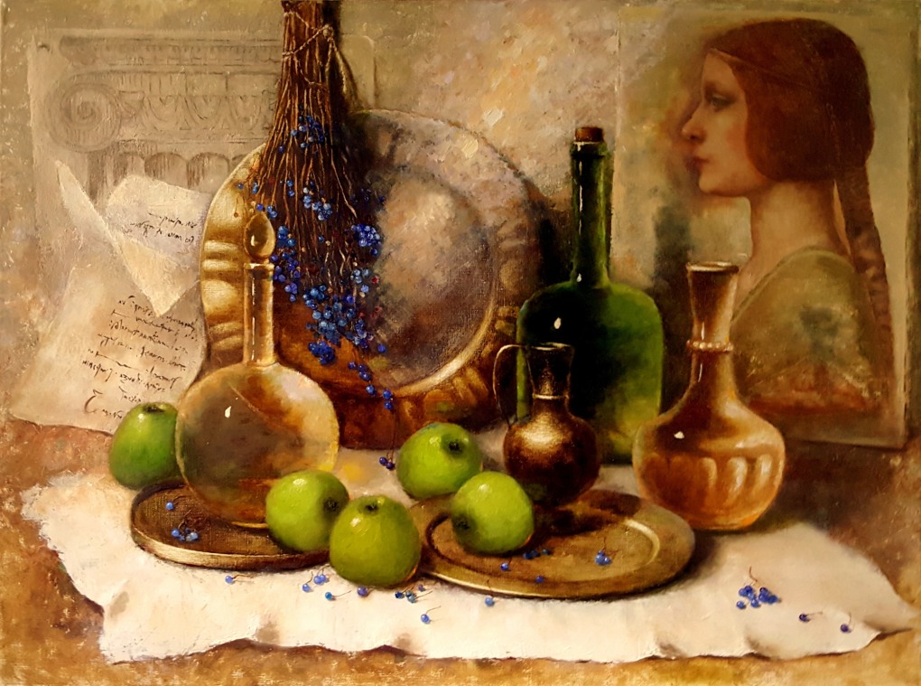 Елена Ильичева картины вино бутылки