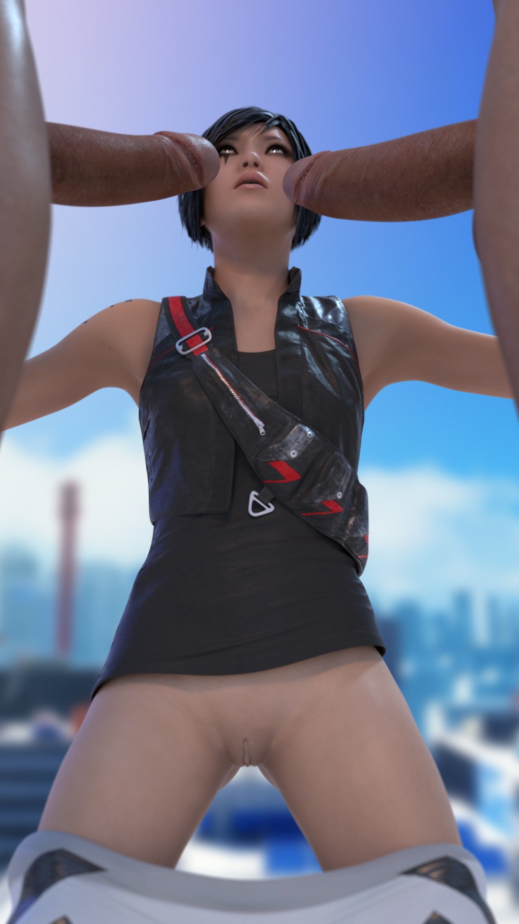 Mirrors Edge хентай 3d трусики
